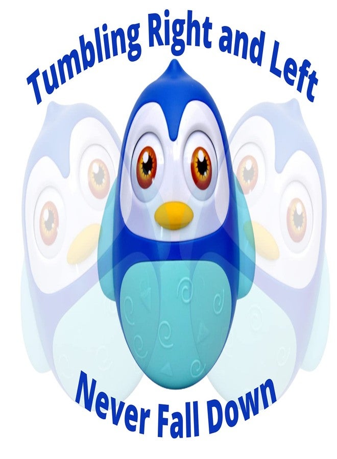 KIDZYMON Roly Poly penguine teether for Kids Age 6 Months+, Play Toy with teether, Music and tubling Toy I Pack of 1 I Blue Colour - Image 3
