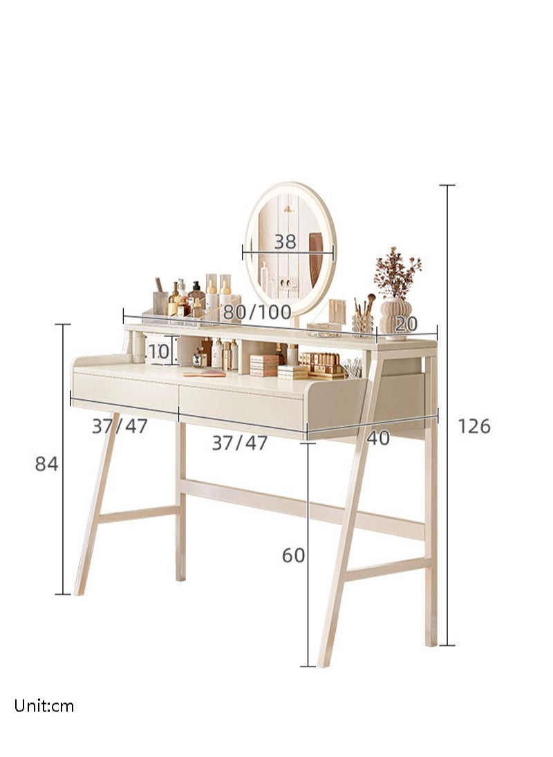 Sharpdo Multifunctional Bedroom With Drawer Storage Dresser 80*40*126cm  - Image 3