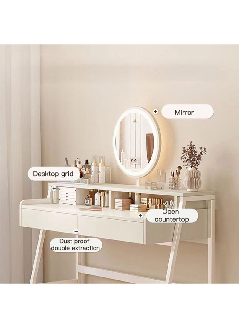Sharpdo Multifunctional Bedroom With Drawer Storage Dresser 80*40*126cm  - Image 4