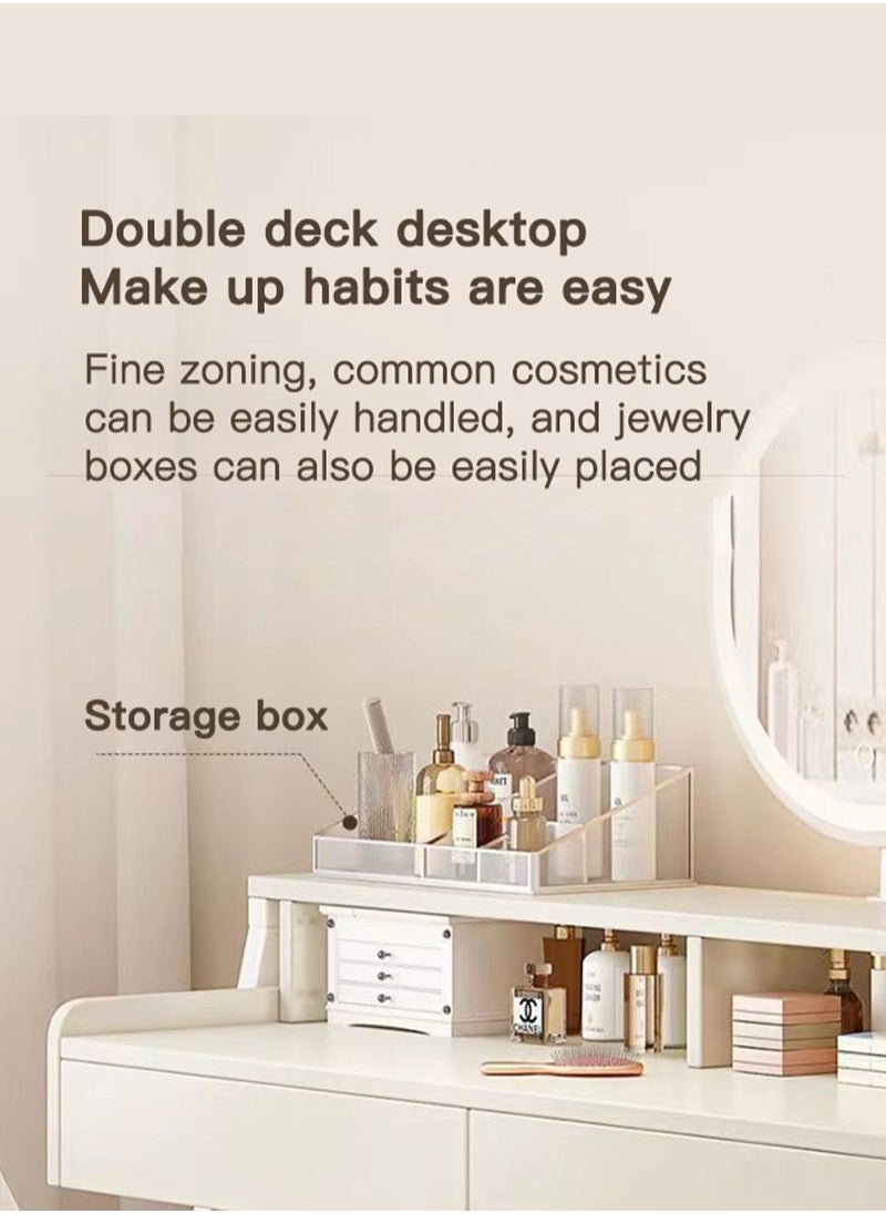 Sharpdo Multifunctional Bedroom With Drawer Storage Dresser 80*40*126cm  - Image 5