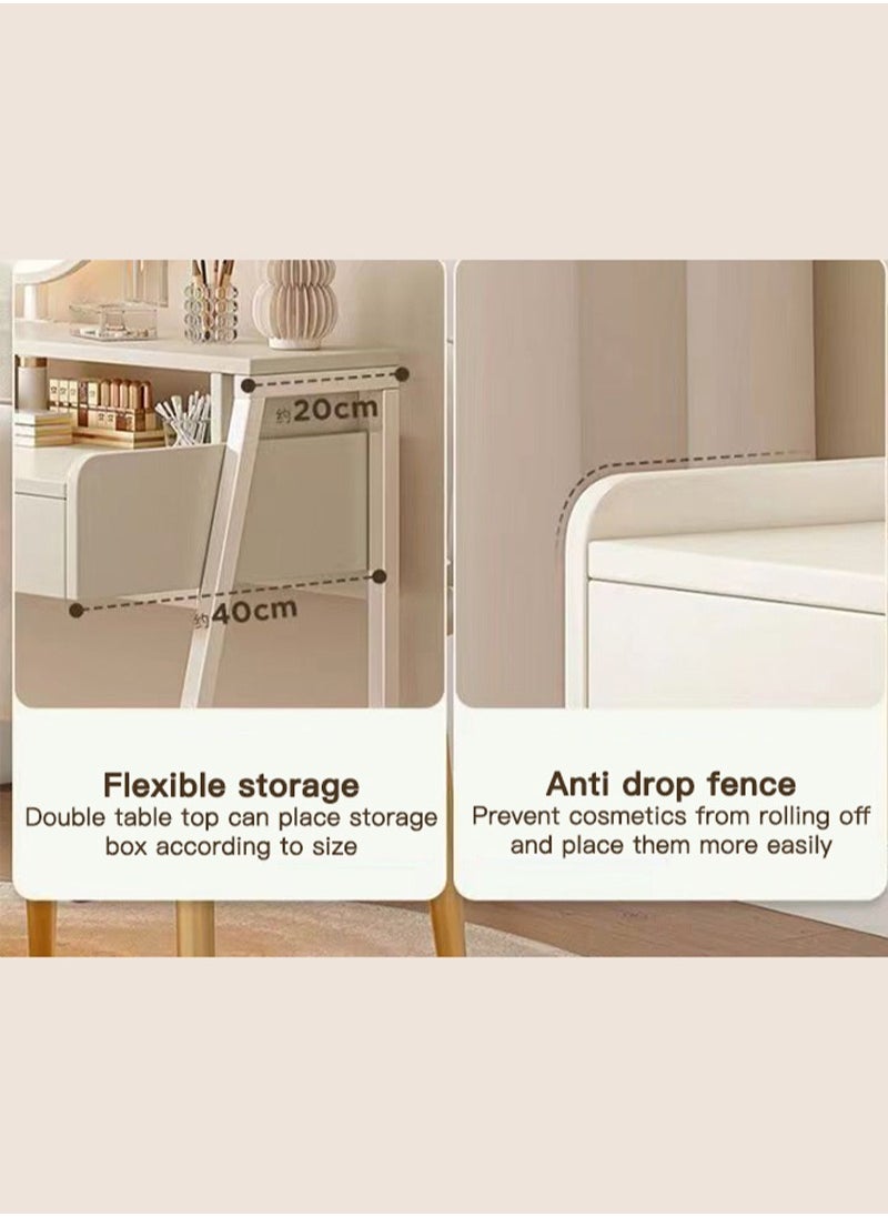 Sharpdo - Multifunctional Bedroom With Drawer Storage Dresser 80*40*126cm - Image 1