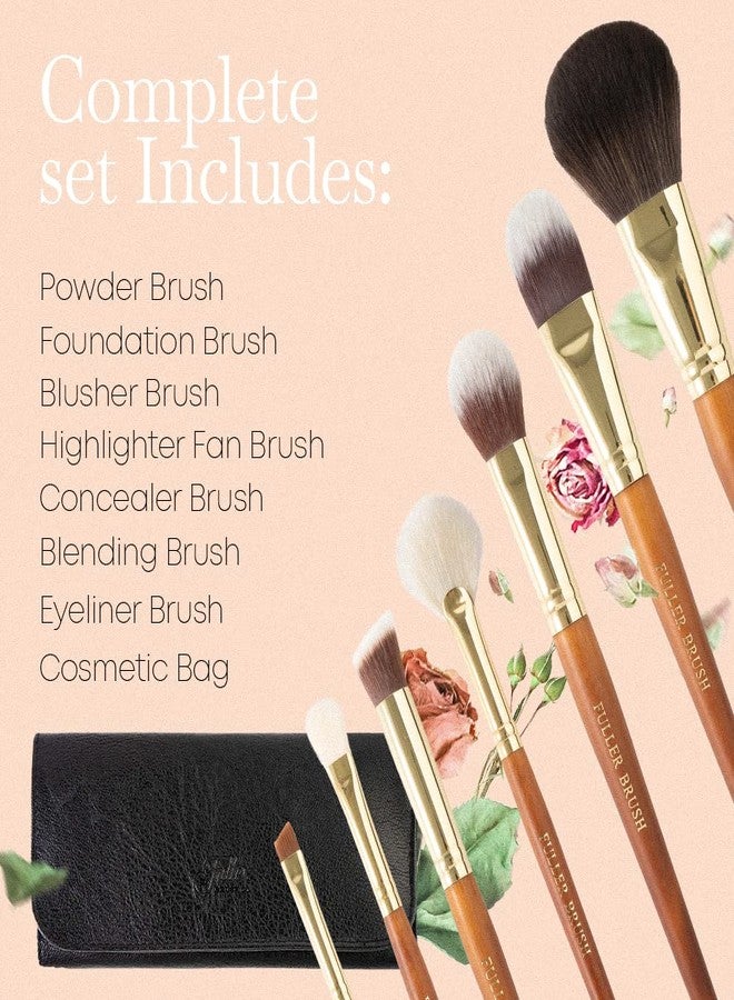 fuller brush Fuller Cosmetic Brush & Bag Set (Set of 7 Brushes) - Image 3