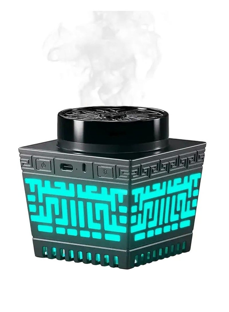 HEATZ Quran Speaker & Mini Incense Burner Bakhoor Remote Control With 114 Quran Chapters Multicolor Changing Bluetooth Speaker Night Light With 18 Reciters And 17 Translations Bukhoor Burner - Image 1