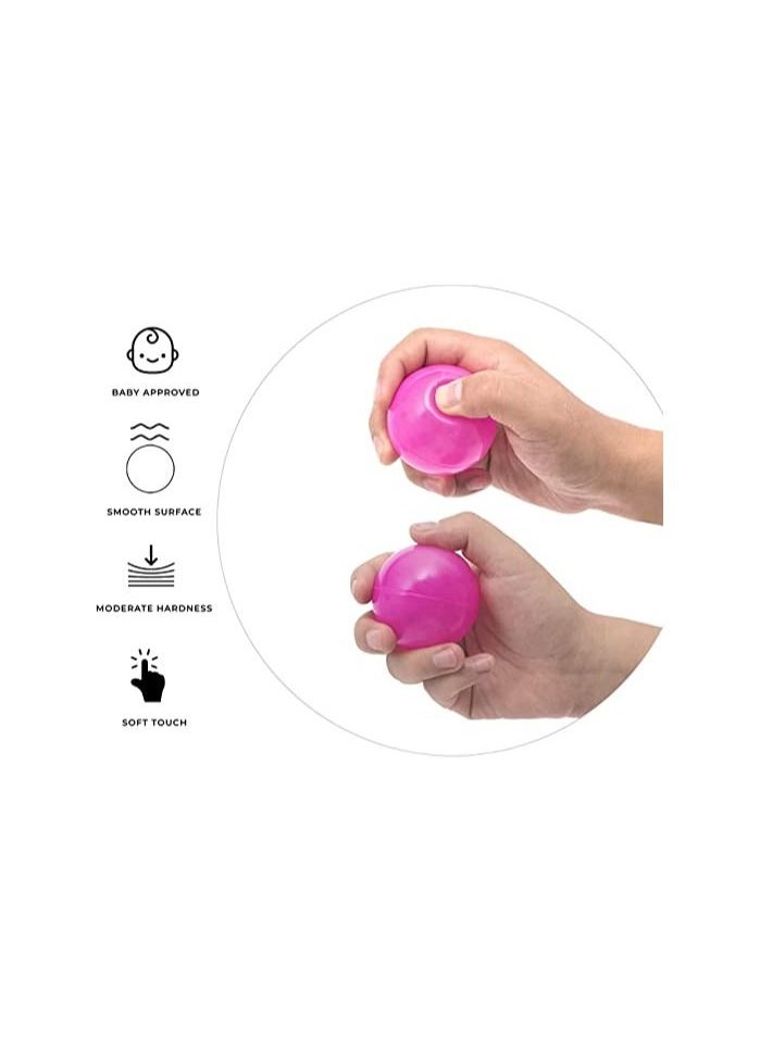 DeloPik - Soft and Colorful Plastic Ocean Balls, Ideal to fill Indoor and Outdoor Playpen, Ball Pits and Playhouse for Babies, Toddlers and Kids(300 PCS) - Image 1
