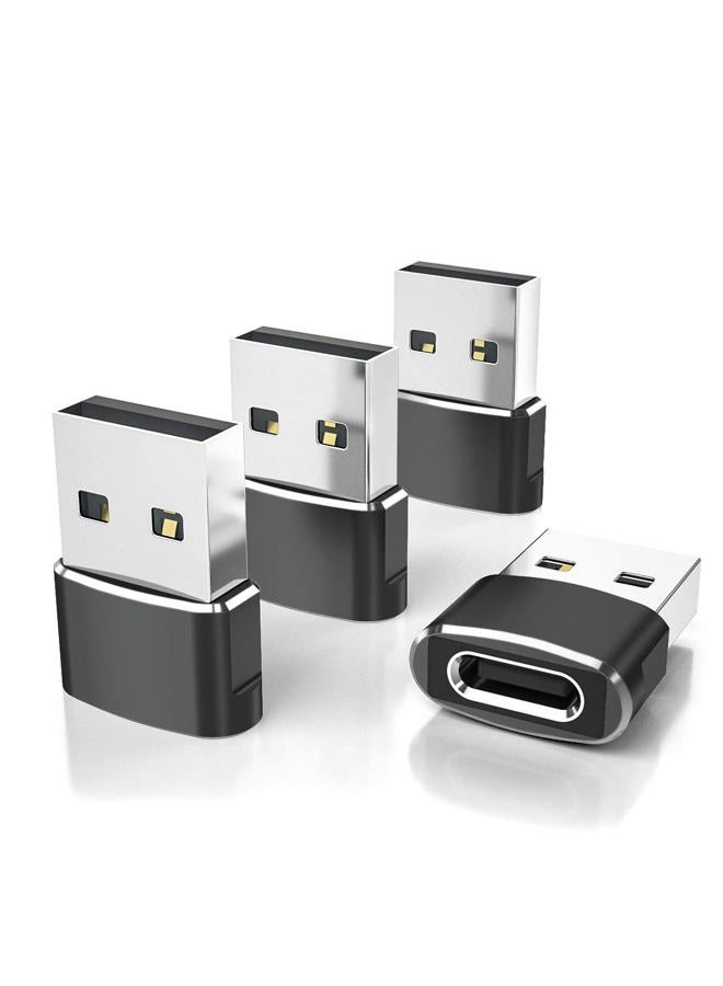 Elebase USB C Female to USB Male Adapter 2-PackType C to A Cable Connector for iPhone 11 12 Pro Max MiniXR SEAirpods iPad 8 Air 4Samsung Galaxy Note 10 20 S20 Plus S20+ S21 20+ UltraA71Google Pixel 5 XL - Image 1