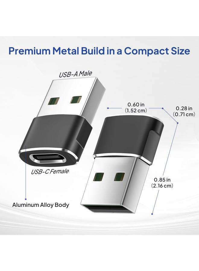 Elebase USB C Female to USB Male Adapter 2-PackType C to A Cable Connector for iPhone 11 12 Pro Max MiniXR SEAirpods iPad 8 Air 4Samsung Galaxy Note 10 20 S20 Plus S20+ S21 20+ UltraA71Google Pixel 5 XL - Image 4