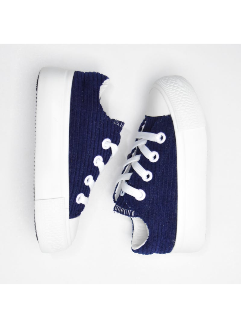 Lace-up canvas sneakers for kids—comfortable, casual, and suitable for daily wear for both girls and boys. - Image 5