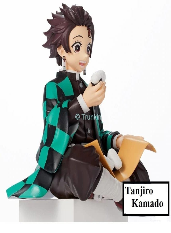 Trunkin Demon Slayer Tanjiro Kamado Perching Sitting Eating Action Figure Kimetsu no Yaiba PM Perching Anime Figure Weeb Manga Collectible - Image 3