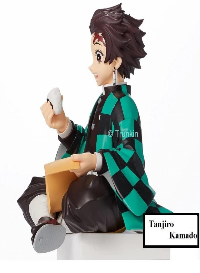 Trunkin Demon Slayer Tanjiro Kamado Perching Sitting Eating Action Figure Kimetsu no Yaiba PM Perching Anime Figure Weeb Manga Collectible - Image 2