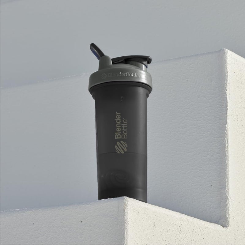 BlenderBottle Blender Bottle Classic V2 Shaker Perfect for Protein Shakes and Pre Workout, 28-Ounce, Grey/Black, Black Shadow - Image 5