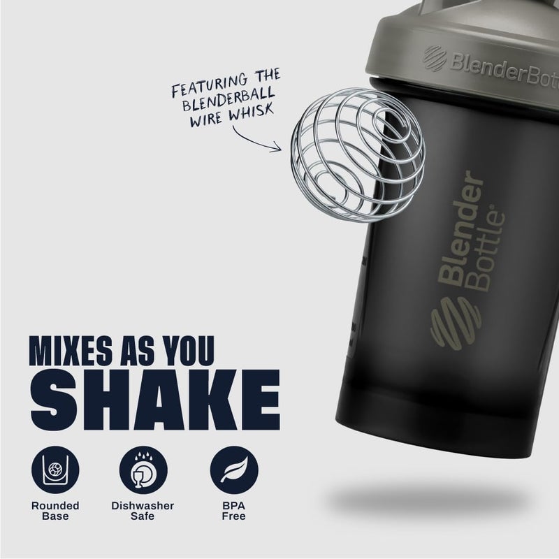BlenderBottle Blender Bottle Classic V2 Shaker Perfect for Protein Shakes and Pre Workout, 28-Ounce, Grey/Black, Black Shadow - Image 2