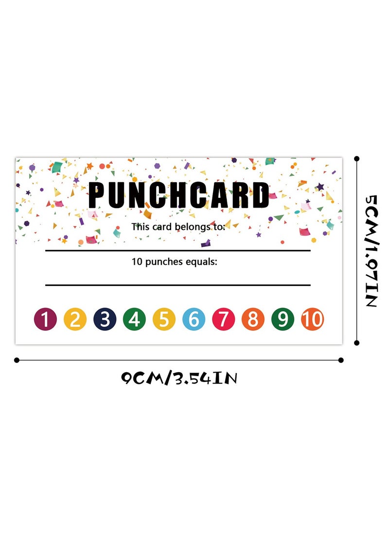 RedMapleTEK Teacher Punch Cards 50 Pack Student Encouragement Behavior Reward Cards, Classroom and Business Teacher Reward Cards  - Image 1