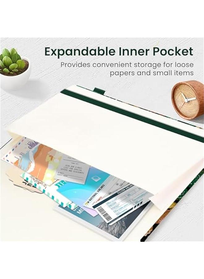 Arabest Lined Journal Notebook for Women & Men, Hardcover Leather Journal for writing, A5 College Ruled Notebook for Work & Note Taking, Perfect for Office School Home Supplies, 160 s, erfly - Image 5