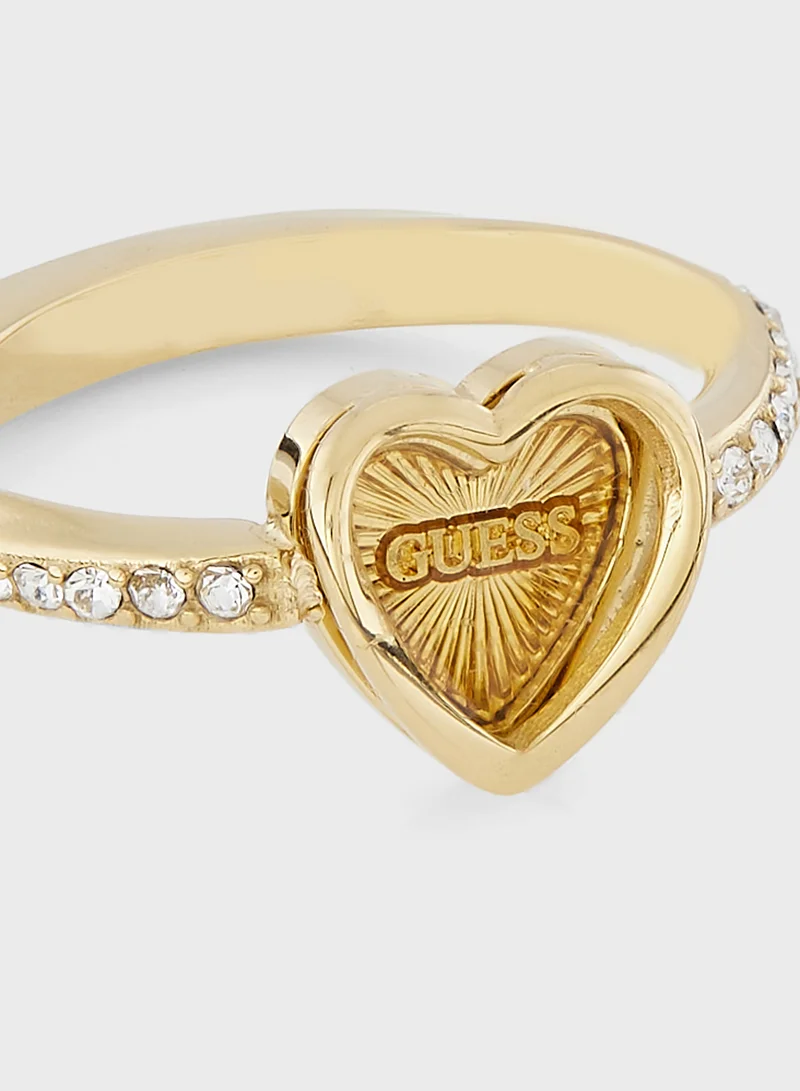 GUESS Amour Heart Single Ring