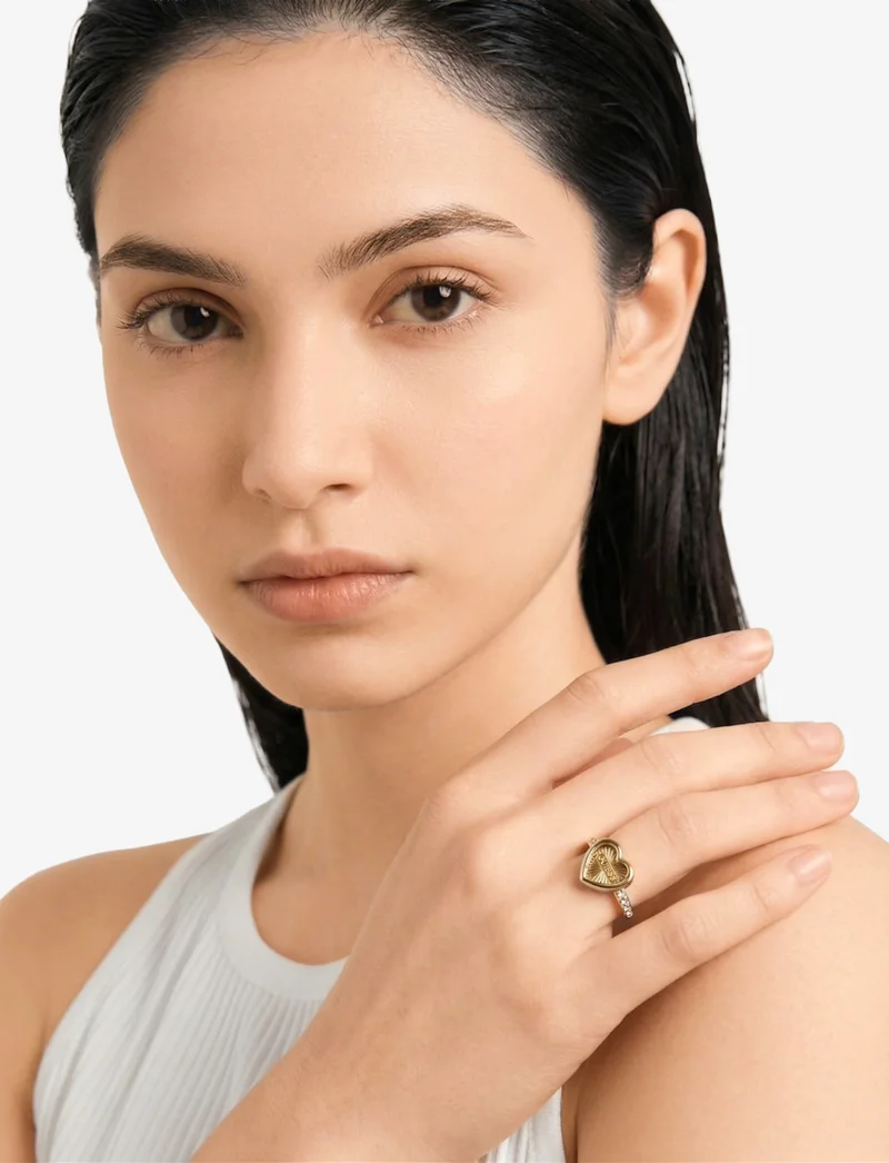 GUESS  Amour Heart Single Ring for Women | Best Price UAE