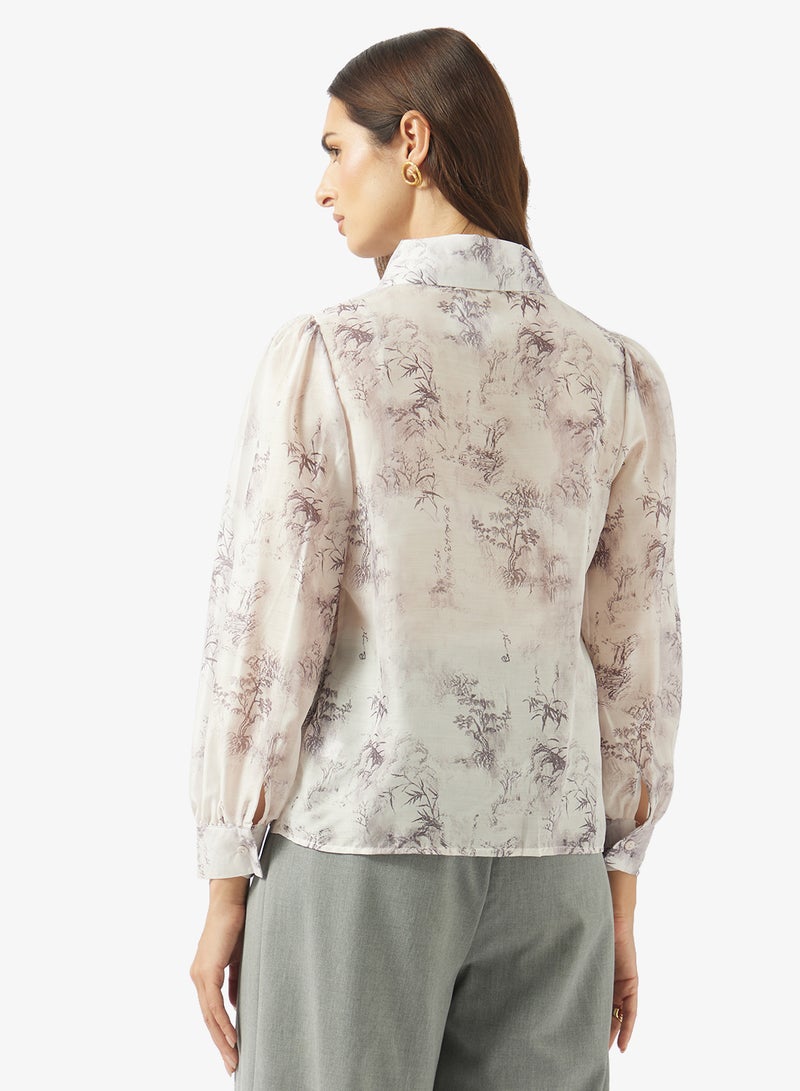ELLA Floral Print Shirt - Image 2