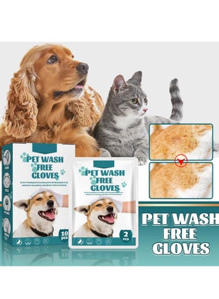 Pet Rinse Free Grooming Gloves, 10Pcs Pet Wipes for Dogs & Cats Wash Free Gloves, Cleansing Grooming Puppy Wipes with Plant Extract No Rinse Thick Extra - pzsku/Z98C3F5D17B4A63A28402Z/45/_/1706668846/4cd7a32f-5f05-44a2-956e-808ef237dbe7
