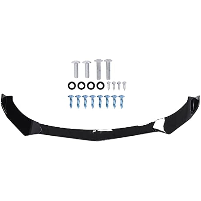 HouYeen Front Bumper Spoiler Lip Body Kit Diffuser Splitter for A-udi A3 A5 S3 S4 RS5 S-line A6 A7 TT Gloss Black - Image 1