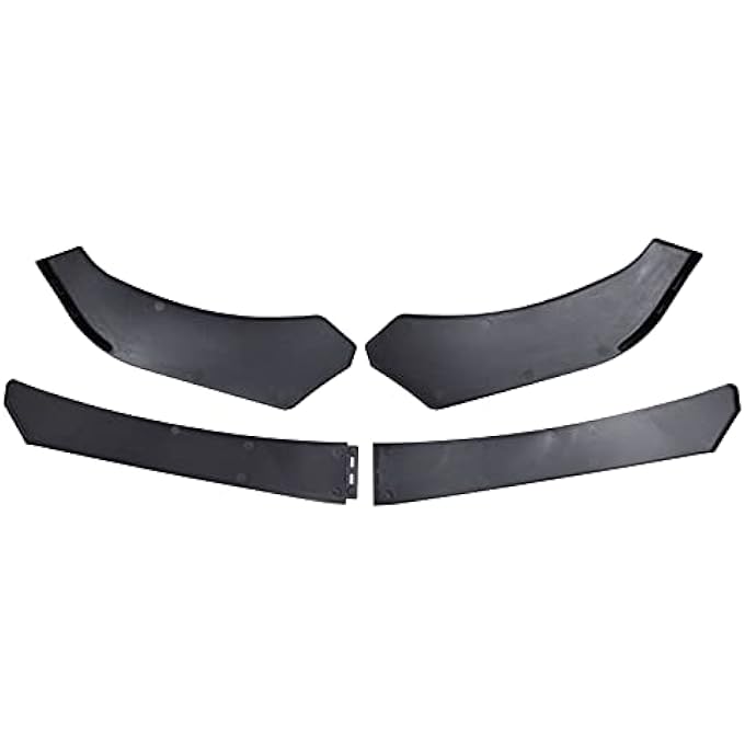 HouYeen Front Bumper Spoiler Lip Body Kit Diffuser Splitter for A-udi A3 A5 S3 S4 RS5 S-line A6 A7 TT Gloss Black - Image 2