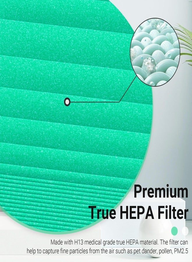 FMDZFL C3500 Pet Filter Replacement Compatible with LUFTRUM C3500 and C3500 WiFi Air Purifier, H13 True HEPA Filtration Activated Carbon Filter (4 Pack - 4 Filters) - Image 4