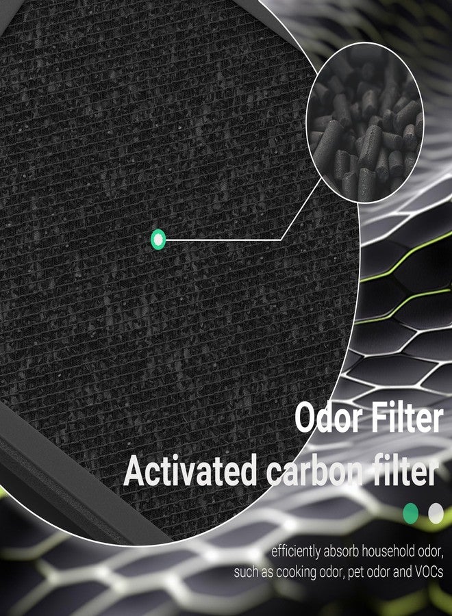 FMDZFL C3500 Pet Filter Replacement Compatible with LUFTRUM C3500 and C3500 WiFi Air Purifier, H13 True HEPA Filtration Activated Carbon Filter (4 Pack - 4 Filters) - Image 5