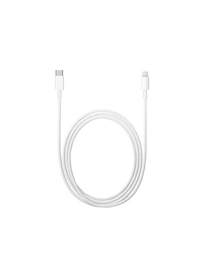 كابل شحن سريع USB-C إلى Lightning بطول 1 متر، يدعم الشحن السريع (PD) ونقل البيانات عالي السرعة؛ كابل متين ومقاوم للتشابك، متوافق مع سلسلة iPhone 14 و13 و12 و11، وأجهزة iPad وAirPods وغيرها من الأجهزة المزودة بمنفذ Lightning - لون أبيض. - Image 5