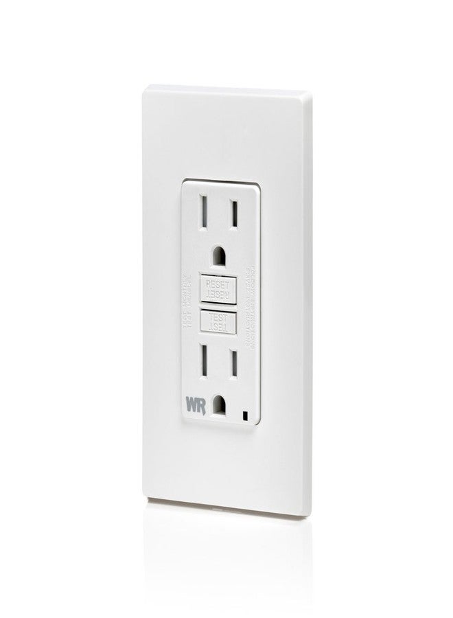 Leviton GFCI Weather-Resistant Outlet, 15 Amp, Self Test, Tamper-Resistant with LED Indicator Light, Outdoor Locations, GFWT1-W, White - Image 5