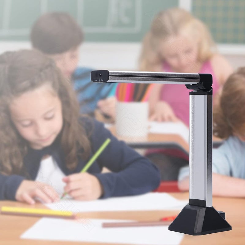 Portable Document Camera Scanner, Size Speed Document Camera, 8MP Main Camera with 3MP Secondary Camera, USB Interface for Presentation, Includes USB Cable and Document Pad - Image 2