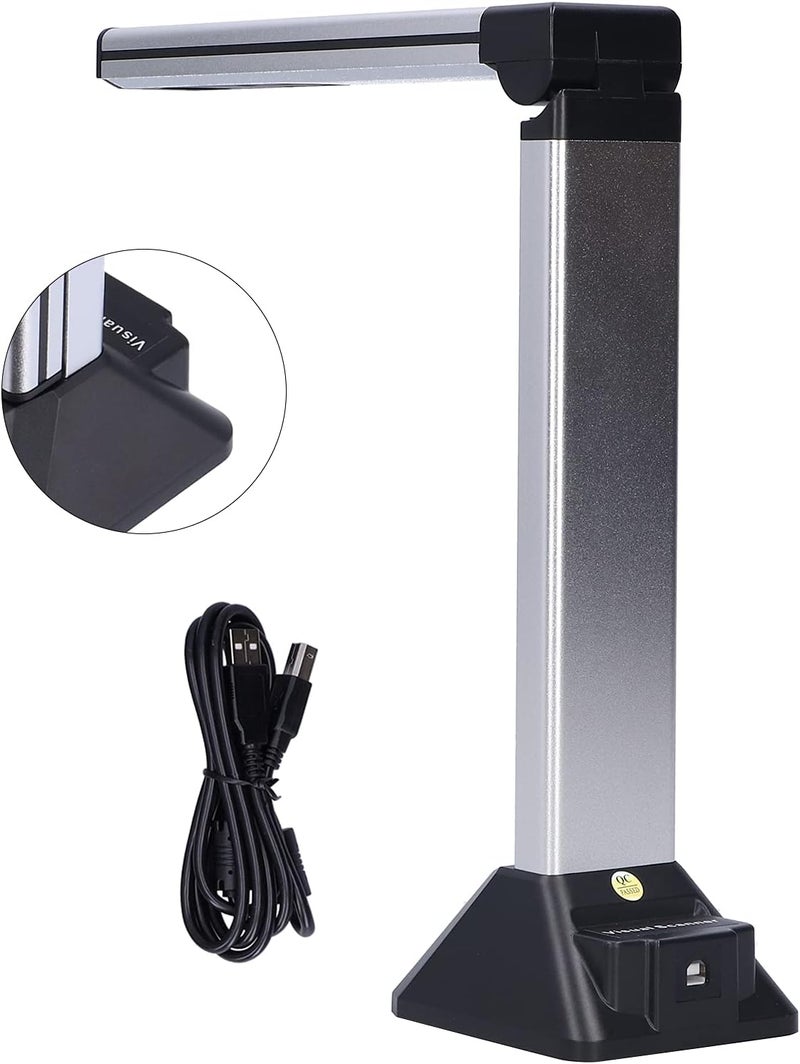 Portable Document Camera Scanner, Size Speed Document Camera, 8MP Main Camera with 3MP Secondary Camera, USB Interface for Presentation, Includes USB Cable and Document Pad - Image 4