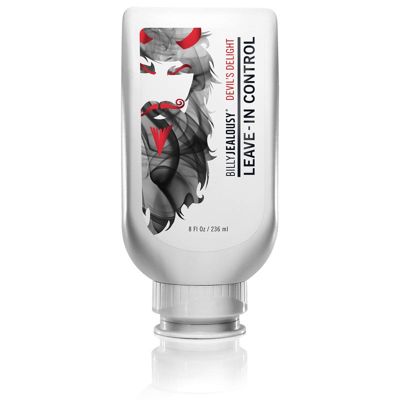 Billy Jealousy Devils Delight Beard Control Leave in Beard Conditioner for Men with Aloe Leaf Juice Hops Extract  Witch Hazel Softens Hair and Skin Light Hold with Matte Finish 8 Fl Oz