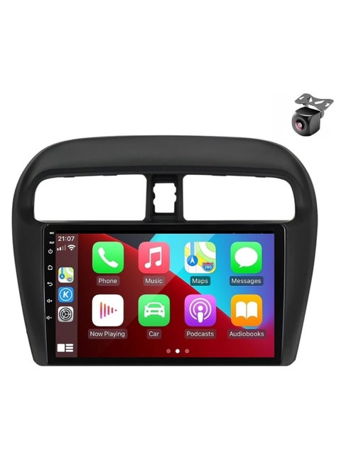 Android Car Stereo For Mitsubishi Mirage 2012 TO 2022 Support Apple Carplay Android Auto Wireless Bluetooth USB Video Audio Playback DSP Radio GPS AHD Camera Included