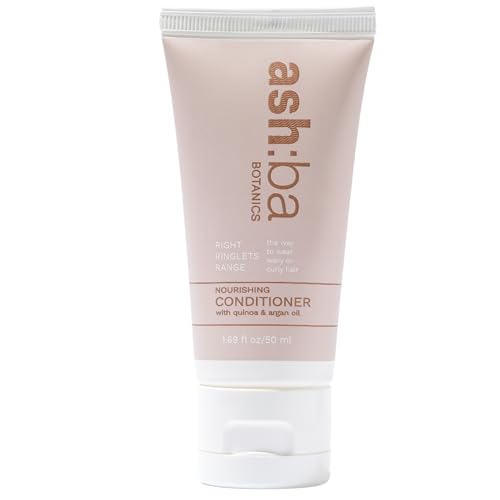 Ashba Botanics Nourishing Conditioner For Curly&Frizzy Hair|Deep Conditioning&Hydration For Wavy&Dry Hair|With Shea Butter,Argan&Green Tea|Natural-Silicone&Paraben Free-50 Ml,(1 count) - Image 1