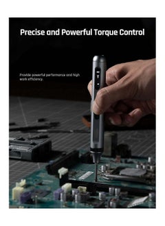 SYOSI Mini Electric Screwdriver 50 in 1 Electric Screwdriver Kit with 48 Magnetic Bits Precision Screwdriver Cordless Repair Tool with Tweezers and Pry Bar  - Image 3