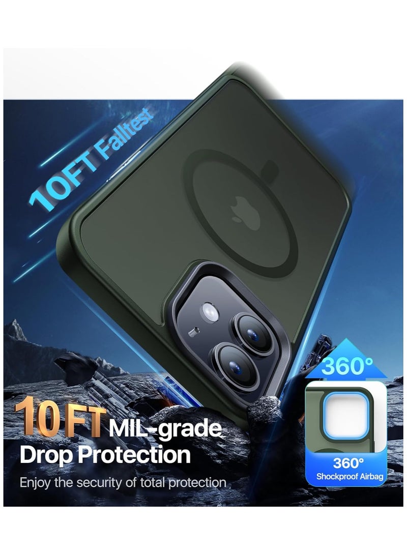 Denx Magnetic Case for iPhone 11 [Shockproof & Slim] Matte Hard Back Cover with high-Grade Protection | Dark Green - Image 5
