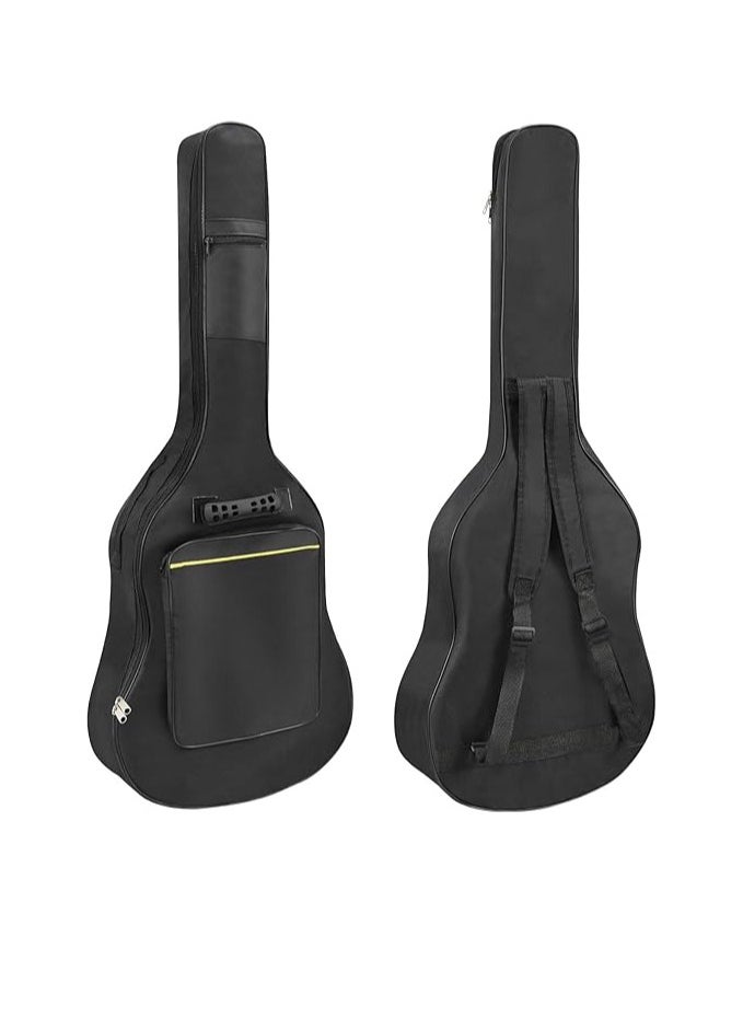 Megarya Guitar Bag, 1 Pack/ 2 Pack 38 40 41 inch Guitar Gig Bag, Electric Guitar Case, Waterproof Oxford Electric Guitar Gig Bag, Two Pockets, for Acoustic Classical Guitar, Ukulele, Bass  - Image 1