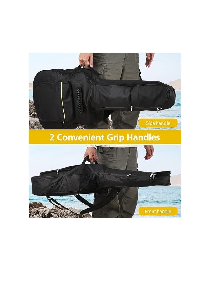 Megarya Guitar Bag, 1 Pack/ 2 Pack 38 40 41 inch Guitar Gig Bag, Electric Guitar Case, Waterproof Oxford Electric Guitar Gig Bag, Two Pockets, for Acoustic Classical Guitar, Ukulele, Bass  - Image 5