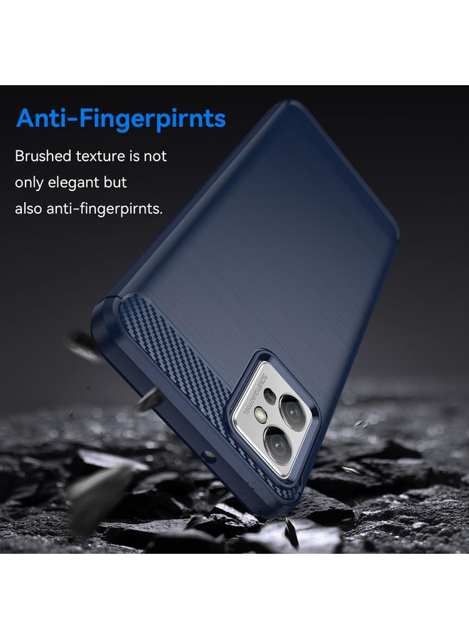 اس-توب جراب لهاتف Motorola Moto G32 مصنوع من ألياف الكربون المصقولة TPU - Image 3