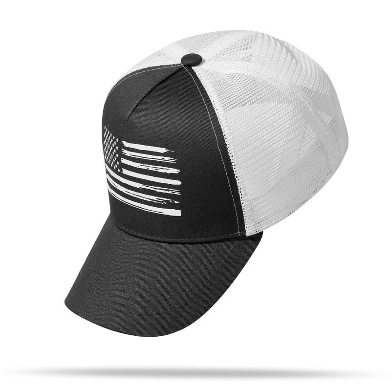 VIONLAN Baseball Cap, American Flag Trucker Hat for Men Women, Breathable Adjustable Fit Outdoor Mesh Snapback Hats - Image 5