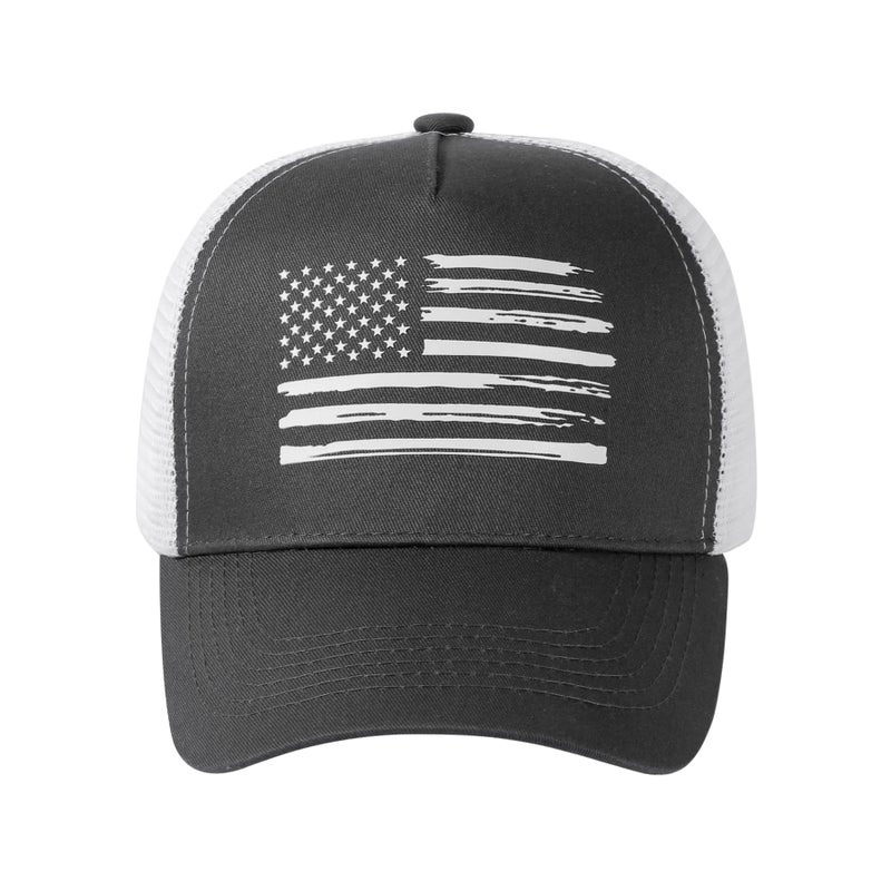 VIONLAN Baseball Cap, American Flag Trucker Hat for Men Women, Breathable Adjustable Fit Outdoor Mesh Snapback Hats - Image 2