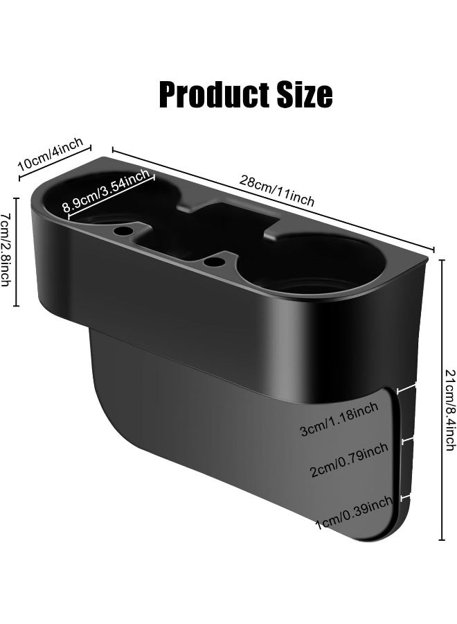 EEEKit Car Cup Holder, Car Seat Seam Wedge Cup Holder, Cell Phone Holder, Food Drink Bottle Mount Stand, Storage Organizer Multifunction Glove Box Car Accessories - Image 3