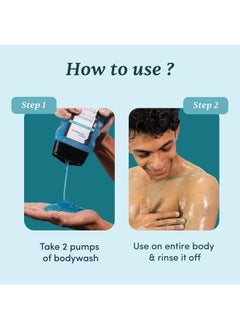 Man Matters 3 In 1 Action Charcoal & Menthol Body Wash | With Menthol, 5% Niacinamide & Activated Charcoal Beads | For Instant Cooling, Odor Protection & Improves Skin Texture | 250Ml  - Image 5
