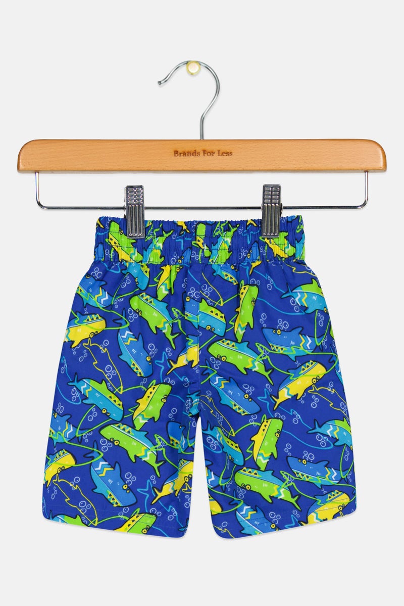 ZOGGS Toddlers Boy Graphic Print Board Shorts, Multicolor - Image 1