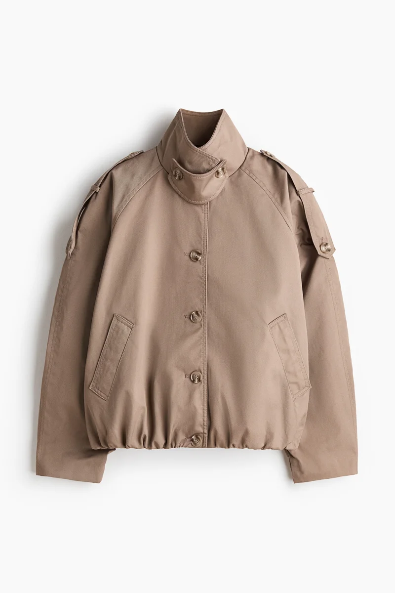Twill blouson jacket