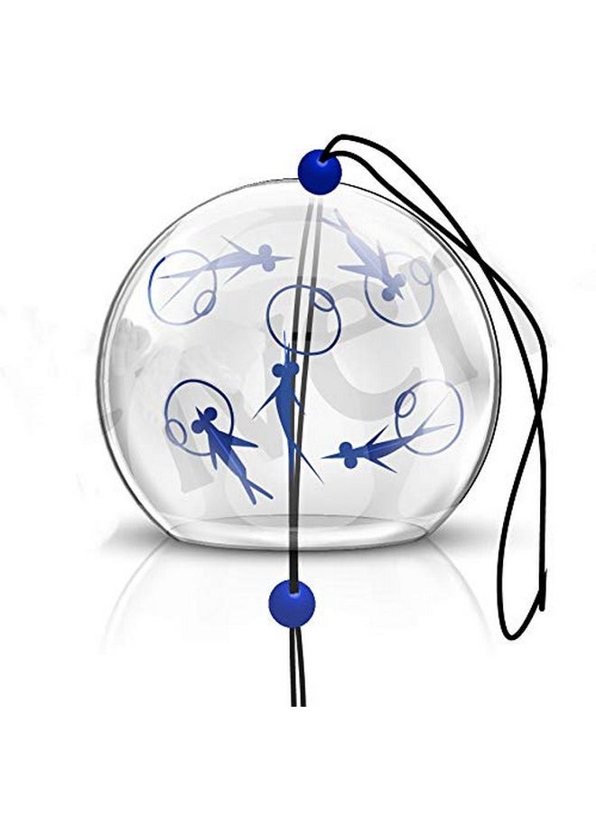 EliteShine - EliteShine Japanese Wind Bell Wind Chimes Handmade Glass Furin-Bluefish - Image 1
