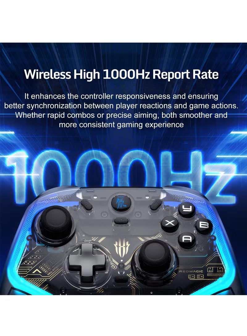ريد ماجيك وحدة التحكم اللاسلكية REDMAGIC ، CyberGamepad ، للأجهزة المحمولة والأجهزة اللوحية وأجهزة الكمبيوتر ، أندرويد ، IOS ، ويندوز ، مصابيح RGB ، مع حامل الشحن - Image 5