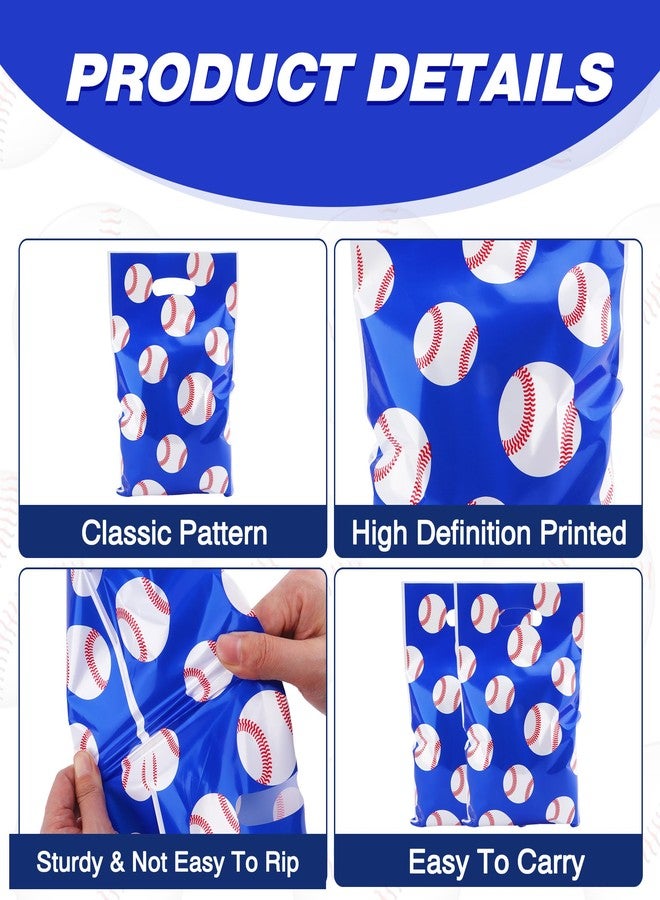 Nelisylux Baseball Goodie Bags Party Favors, Soccer Gift Bags, 50 Pcs Baseball Snack Bags for Team Goody Candy Treat Bags Baseball Themed Party Favors Festival Birthday Theme Sports Events Decoration Supplies - Image 4