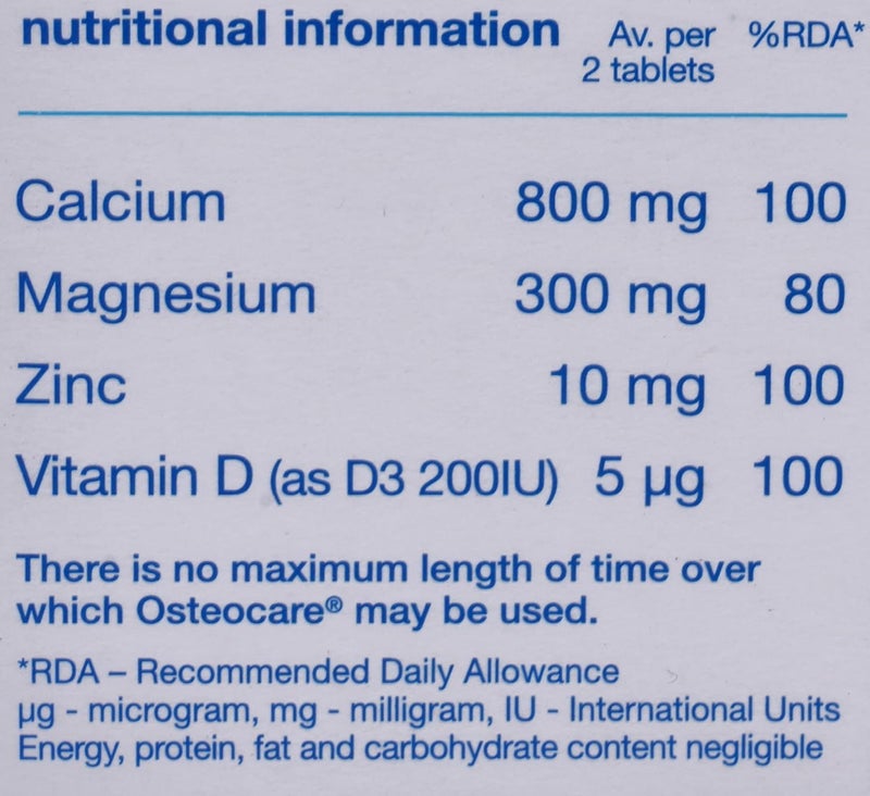 Osteocare مكمل كالسيوم فيتابيوتيكس أوستيوكير 30 قرص - Image 3