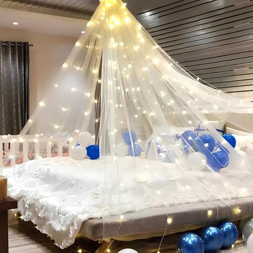 SpecialYou.in Special You Canopy Tent for Decoration, Canopy for Bedroom, Unstitiched White net Cloth for Decoration 5 mtr Long, Aesthetic Room Decor, Backdrop for Decor - Image 4