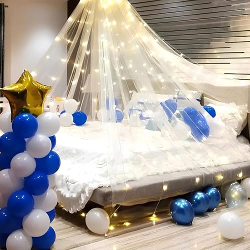 SpecialYou.in Special You Canopy Tent for Decoration, Canopy for Bedroom, Unstitiched White net Cloth for Decoration 5 mtr Long, Aesthetic Room Decor, Backdrop for Decor - Image 5