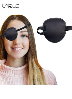 Unique Eye Patch - Adjustable Eye Patch - Amblyopia Lazy Eye Patch - Can be Used in the Left or Right Eye (black)  - Image 1